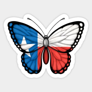 Texas Flag Butterfly Sticker